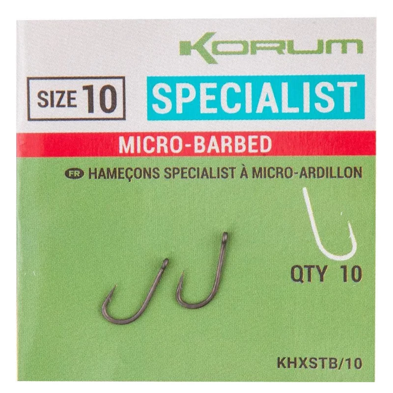 Korum XPERT Specialist Micro Barbed Hooks 2 Korum XPERT Specialist Micro Barbed Hooks