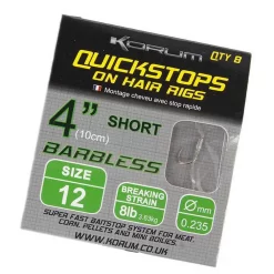 KORUM Haken Und Stopper Ohne Widerhaken 10 Cm