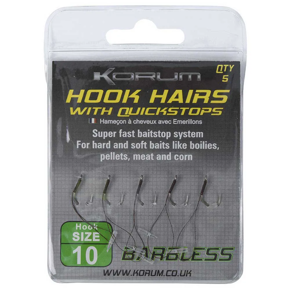 KORUM Haken Und Stopper Ohne Widerhaken 6 KORUM Haken Und Stopper Ohne Widerhaken – Bild 4