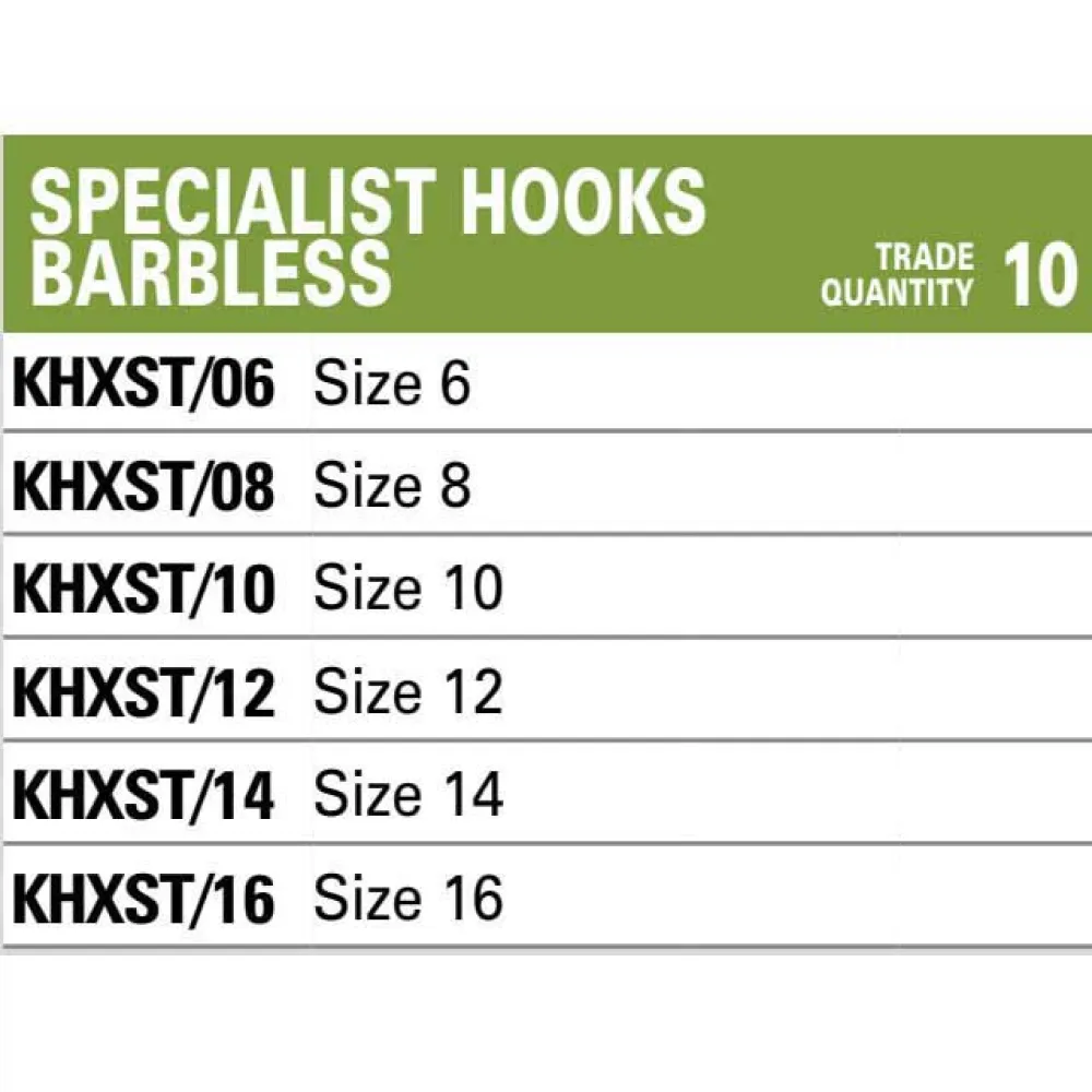 KORUM Xpert Specialist Barbless Angelhaken Mit Öse 4 KORUM Xpert Specialist Barbless Angelhaken Mit Öse – Bild 2